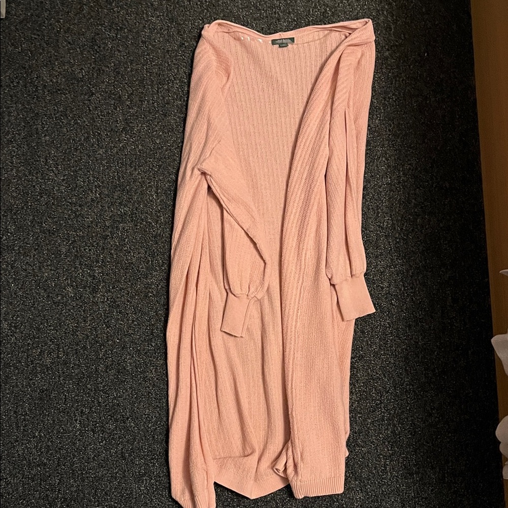 7/$20 Wild Fable Long Pink Ribbed Knit Cardigan 7/$20